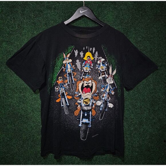 Vintage Warner Bros Looney Tunes‎ Motorcycle T-Shirt